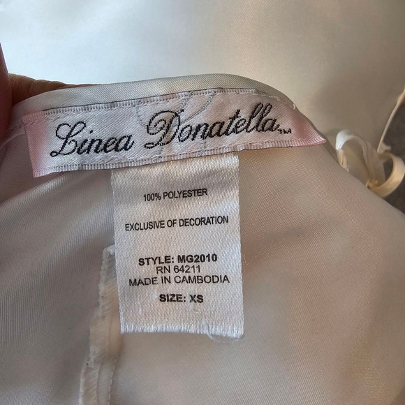 Women Linea Donatella lingerie Nightgown XS White - Picture 7 of 7